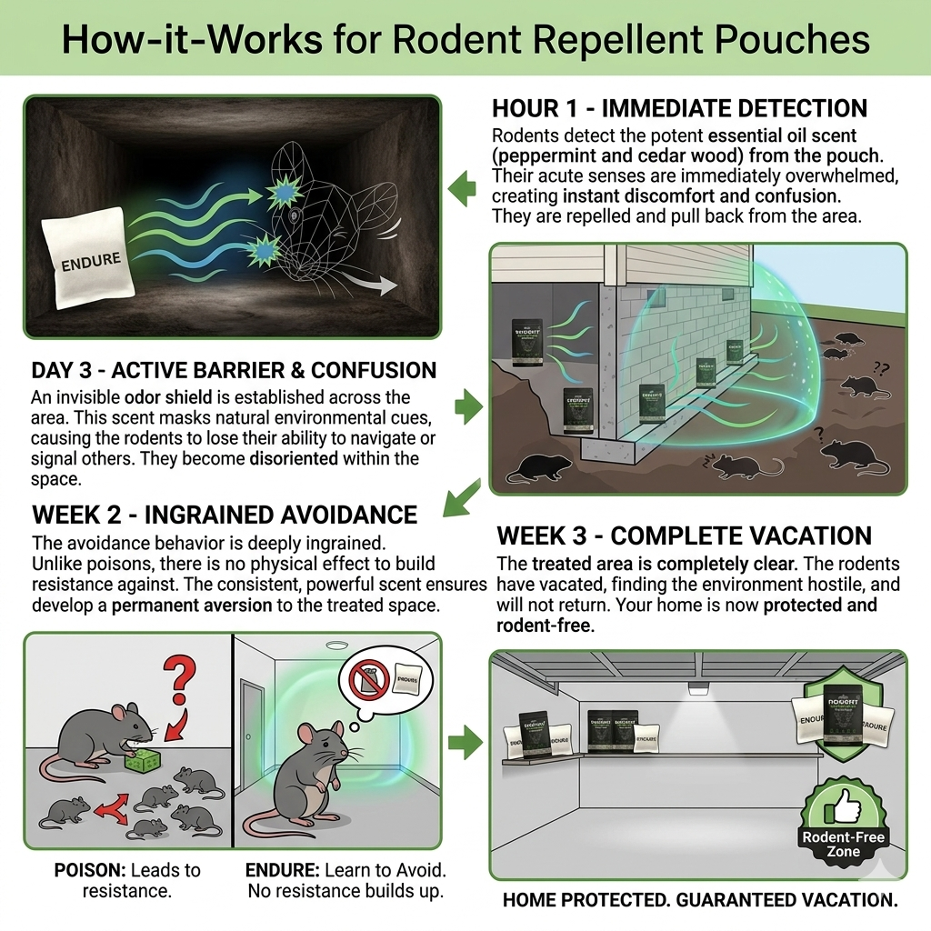 Endure Mole Repellent Pouches